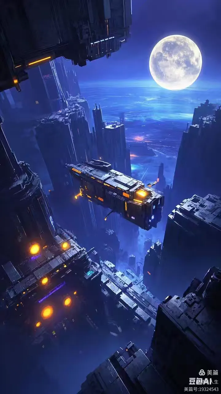 未来科幻场景at绘画